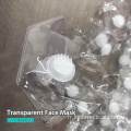 Masque facial transparent transparent transparent réutilisable